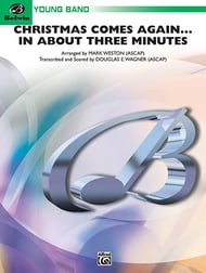cover Christmas Comes Again ... in About Three Minutes Concert Band sheet music cover